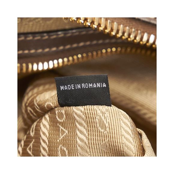 Pre Loved Prada Canapa Logo Satchel - Picture 7 of 8